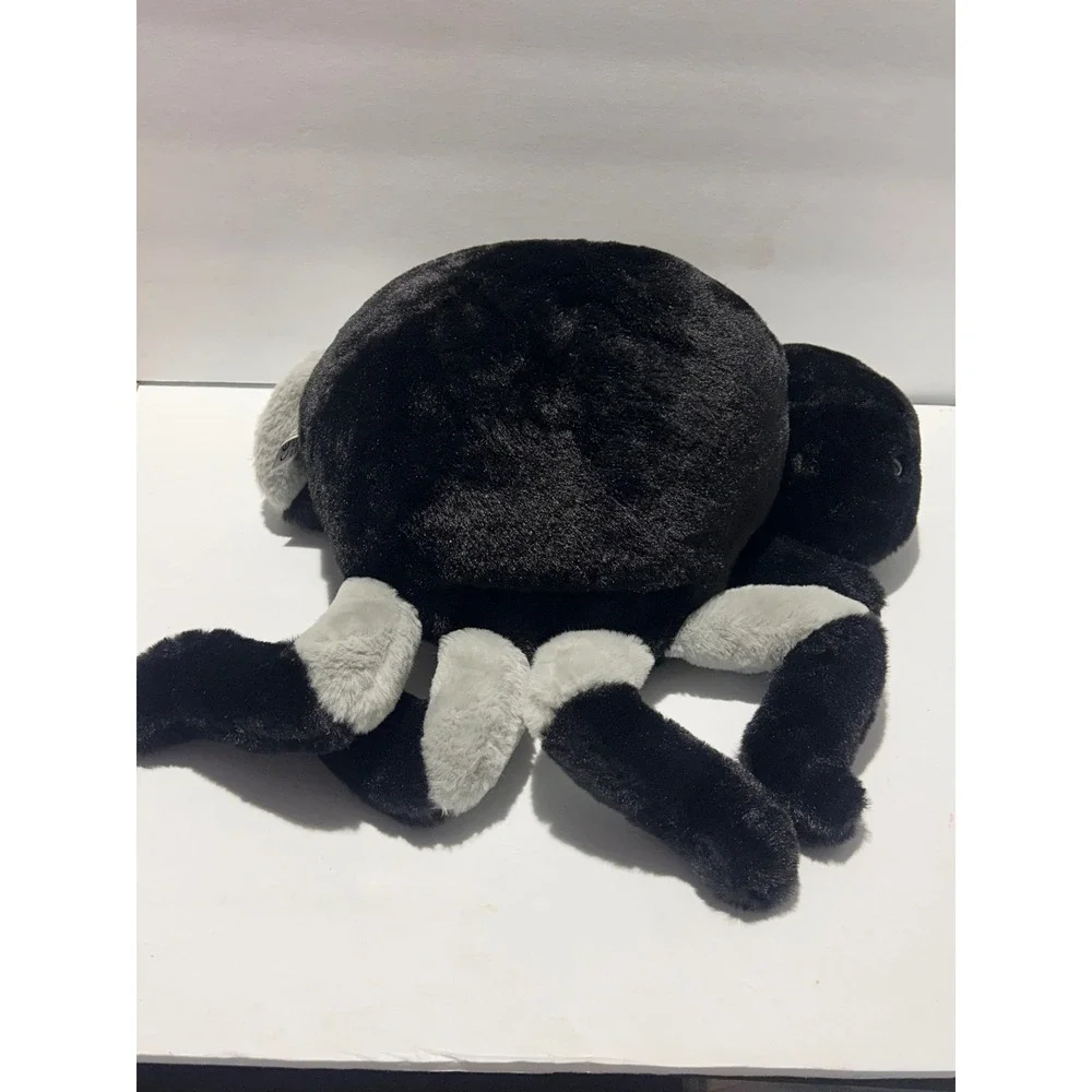 UK Large Plush Spider Black Grey Bug Rare Cancer Research Hand Pocket Puppet